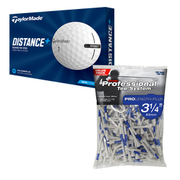 Distance+ 2021 and Bag of 135 ProLength 3 1/4 Tees Bundle